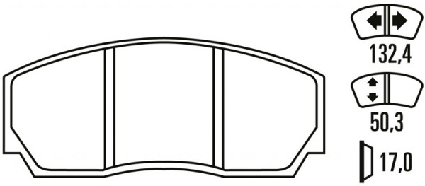 Ferodo Bremsbeläge DS 3000 für AP Bremsenkit Clio 2 RS