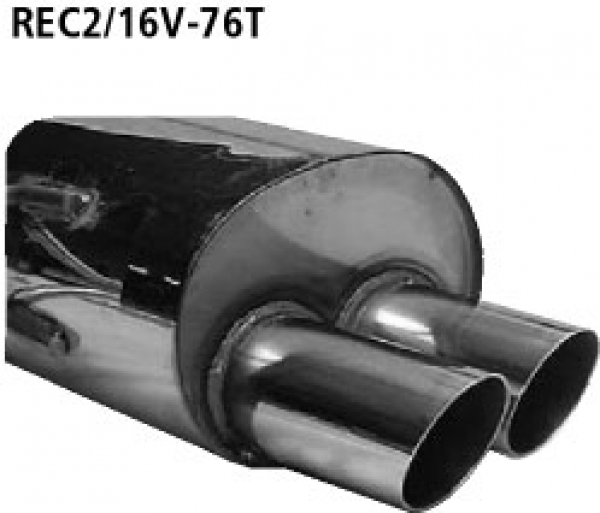 Bastuck Endschalldämpfer Clio 2 RS 2x76mm