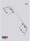 Preview: DNA Racing Stabilisator hinten einstellbar Clio 4 RS