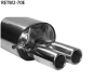 Preview: Bastuck Komplettanlage Twingo 2 RS 2x70mm