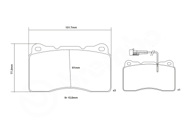 Brembo Racing HP 2000 Bremsbeläge VA Megane 4 RS