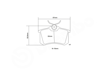 Brembo Racing HP2 Bremsbeläge HA Clio 4 RS