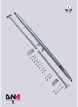 DNA Racing Domstrebe hinten mit Zusatzstreben Clio 3 RS