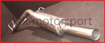 Edelstahl Komplettanlage Gr.A 63mm Clio 1, 1.8 16V, 2.0 16V Williams mit EG Genehmigung
