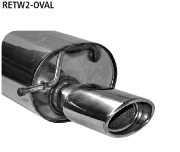 Bastuck Komplettanlage Twingo 2 RS 120x80mm oval