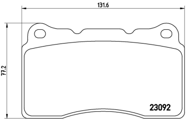 Brembo Bremsbeläge VA Megane 3 RS