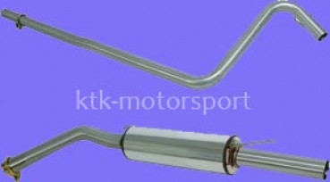 R5 GT Turbo Gr.A Abgasanlage Edelstahl 63mm, MSD+ ESD mit EG Genehmigung