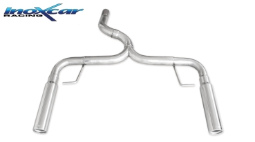 InoxCar Endschalldämpfer Ersatzrohr Race 80mm Clio 3 RS