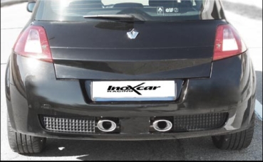 Inoxcar Endschalldämpfer Megane 2 RS Endrohr 2x120mm oval