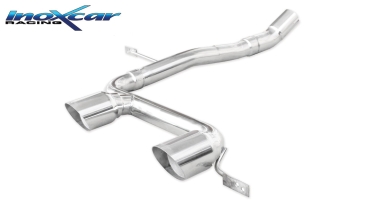 Inoxcar Endschalldämpfer-Ersatzrohr Megane 2 RS Endrohr 2x80mm Racing