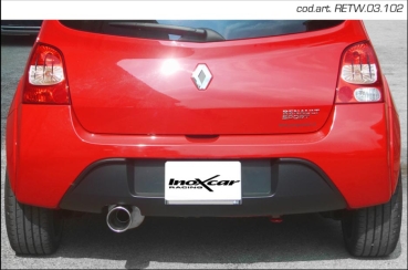 InoxCar Endschalldämpfer 102mm Endrohr Twingo 2 RS