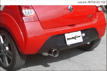 InoxCar Endschalldämpfer 102mm Endrohr Twingo 2 RS