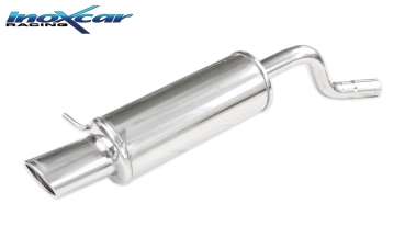 InoxCar Endschalldämpfer 120mm Oval Endrohr Twingo 2 RS