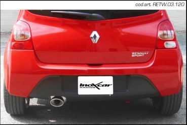 InoxCar Endschalldämpfer 120mm Oval Endrohr Twingo 2 RS