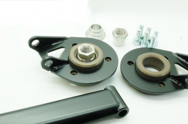 Domstrebe dreiteilig vorne mit Motorsport Domlager Clio 2