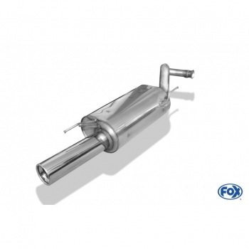 Fox Exhaust Sportendtopf Edelstahl Clio 1, 1,8l 66/79/99kW 2,0l 108kW