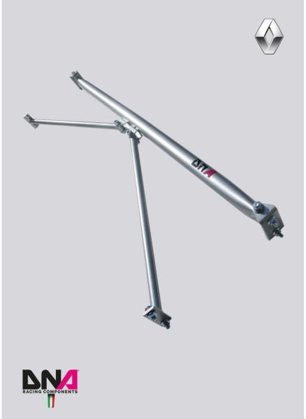 DNA Racing Domstrebe hinten mit Zusatzstreben Clio 3 RS