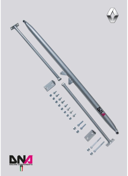 DNA Racing Domstrebe hinten mit Zusatzstreben Clio 3 RS