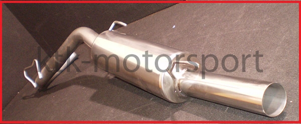 Edelstahl Komplettanlage Gr.A 63mm Clio 1, 1.8 16V, 2.0 16V Williams mit EG Genehmigung