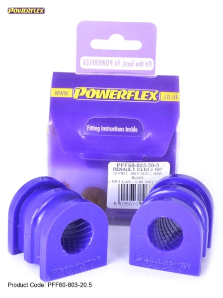Powerflex Buchsen Stabilisator vorne für Renault Clio 3 RS 20.5mm