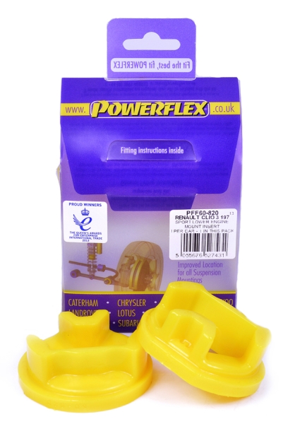 Powerflex PU-Einsatz Drehmomentstütze Motor hinten unten Clio 3 RS