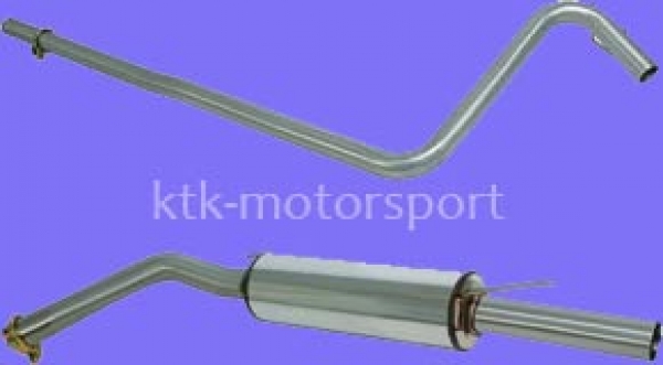 R5 GT Turbo Gr.A Abgasanlage Edelstahl 63mm, MSD+ ESD mit EG Genehmigung