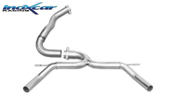 Inoxcar Rohrsatz hinten Edelstahl 50mm Clio 4 RS Trophy