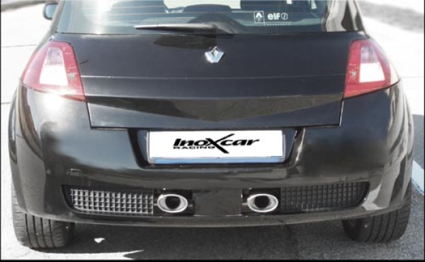 Inoxcar Endschalldämpfer Megane 2 RS Endrohr 2x120mm oval