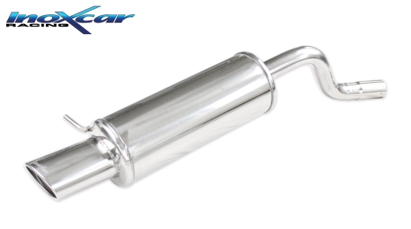 InoxCar Endschalldämpfer 120mm Oval Endrohr Twingo 2 RS