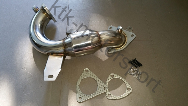 GT-Performance Downpipe mit Sportkat Megane 2 RS 70mm