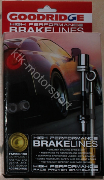 Goodridge Stahlflex Bremsleitungen mit ABE Clio 3 RS Neue Version mit Edelstahl-Fittingen