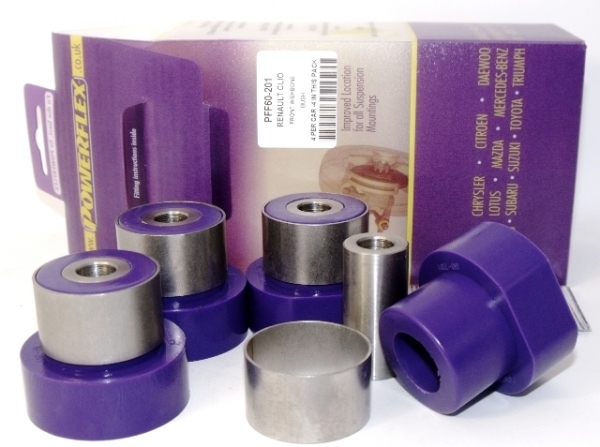 Powerflex Fahrwerksbuchsen Querlenker, Clio 1
