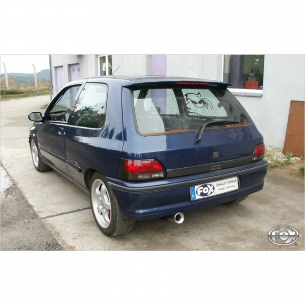Fox Exhaust Sportendtopf Edelstahl Clio 1, 1,8l 66/79/99kW 2,0l 108kW