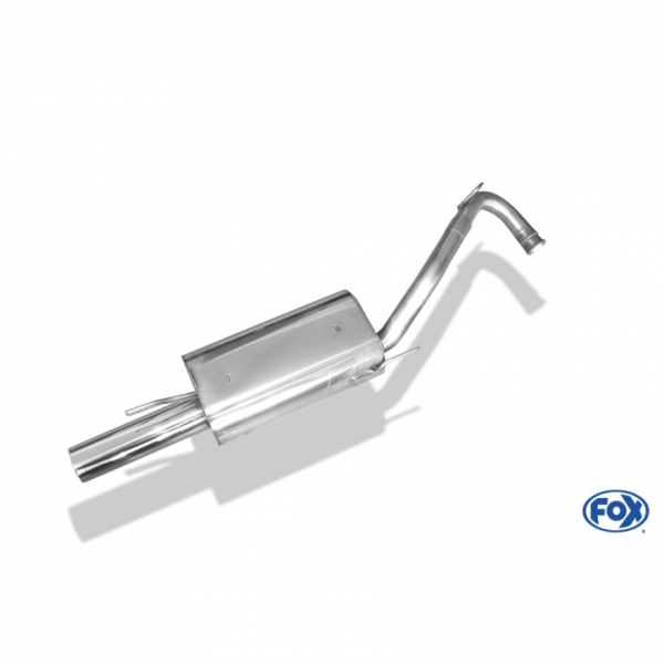 Fox Exhaust Sportendtopf Edelstahl Clio 1, 1,8l 66/79/99kW 2,0l 108kW