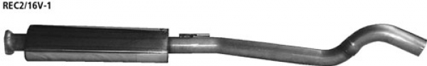 Bastuck Vorschalldämpfer Edelstahl Clio 2 RS, 2,0l 16V