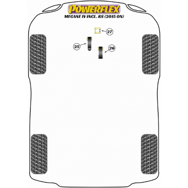 Powerflex Drehmomentstütze unten Fast Road Megane 4 RS
