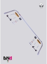 DNA Racing Stabilisator hinten einstellbar Clio 4 RS