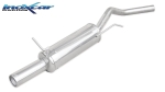 InoxCar Edelstahl Spoertendtopf 80mm Megane Coach Coupe 1.6 16V