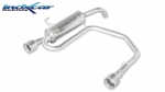 InoXcar Sportendtopf Edelstahl  Clio 2 RS Phase 2 duplex 102mm