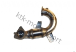 KTR Downpipe mit Sportkat Megane 2 RS 76mm